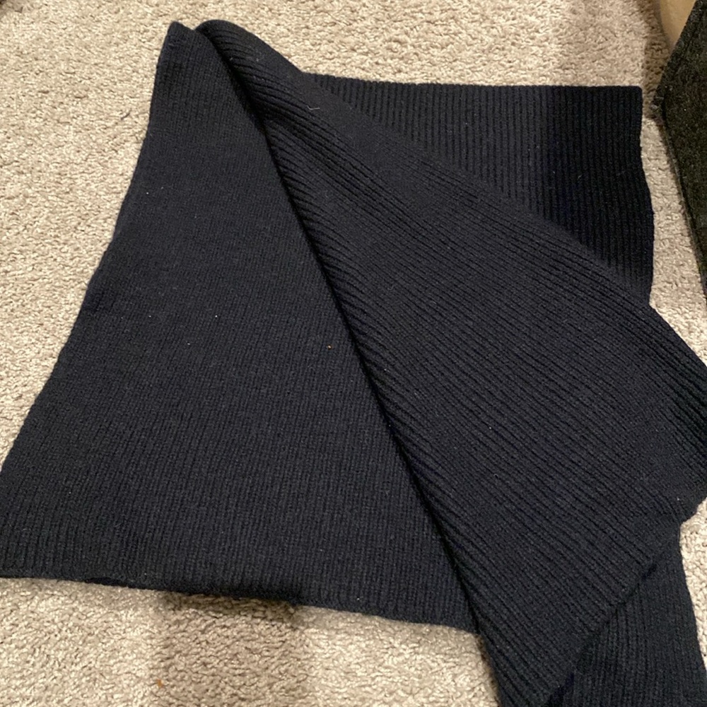 Mbym Thick wool scarf black